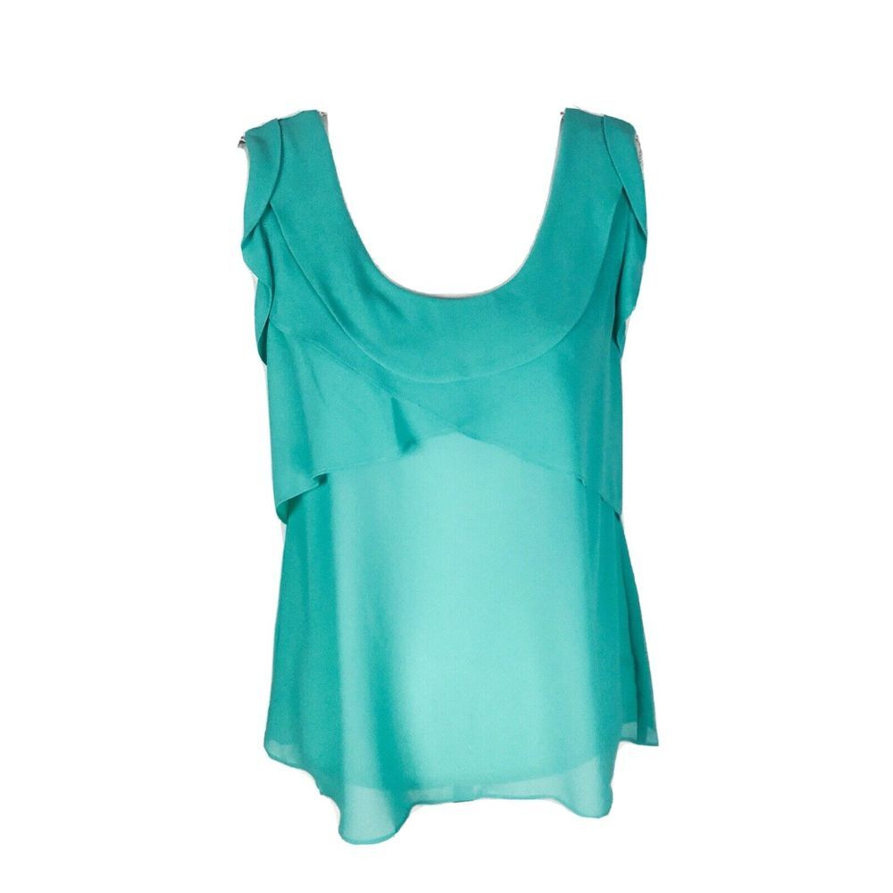 New Lost April Green Layered Sleeveless Blouse size‎ S